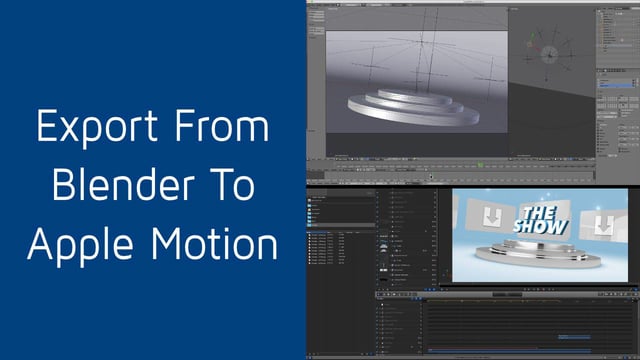 130118121 | Motion Master Templates | Export from Blender to Motion Tutorial | Animation Templates for Apple’s Final Cut & Motion Software