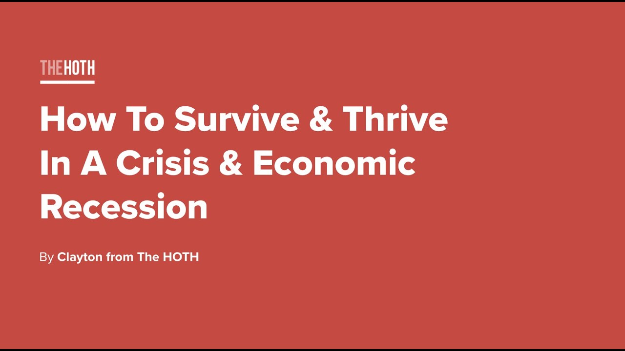 How To Survive Thrive In A Crisis Economic Recession | Motion Master Templates | How To Survive & Thrive In A Crisis & Economic Recession | Animation Templates for Apple’s Final Cut & Motion Software