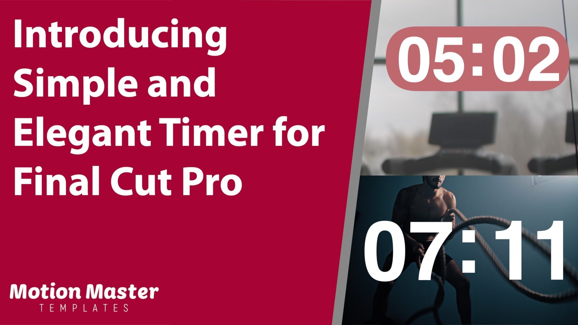 SImple Timer for Final Cut Pro | Motion Master Templates | Introducing - Simple and Elegant Timer | Animation Templates for Apple’s Final Cut & Motion Software