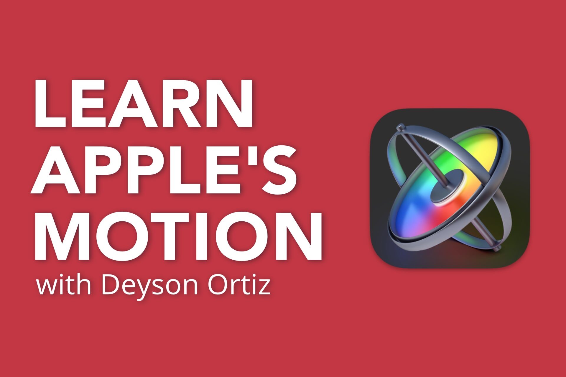 Learn Apple’s Motion Motion Master Templates